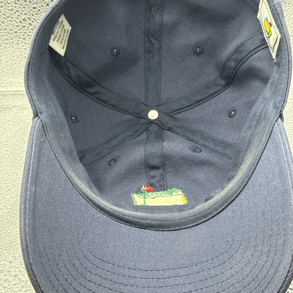 Golf Masters Navy Golf Logo Adjustable Hat with Yellow & Green Embroidery - Picture 3 of 7